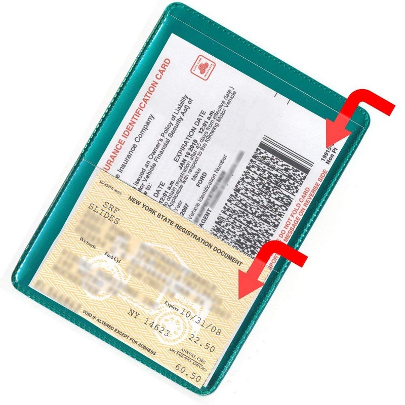 STORE SMART StoreSMARTÂ® - Metallic Green Back Auto Insurance & ID Card Holder - Single Pack - RFS20-MG1 - Image 2